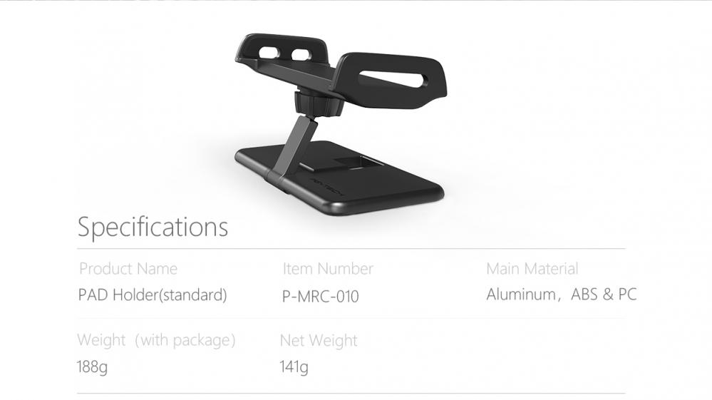 PGYTECH Tabhållare för DJI fjärrkontroll 130-190mm