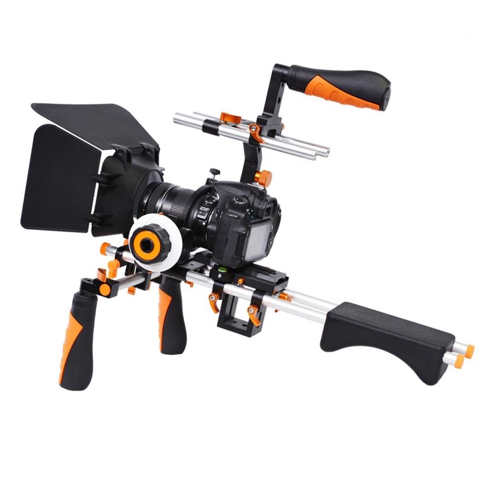 YELANGU C-formad axelmonteringssats för DSLR & Videokameror (orange)