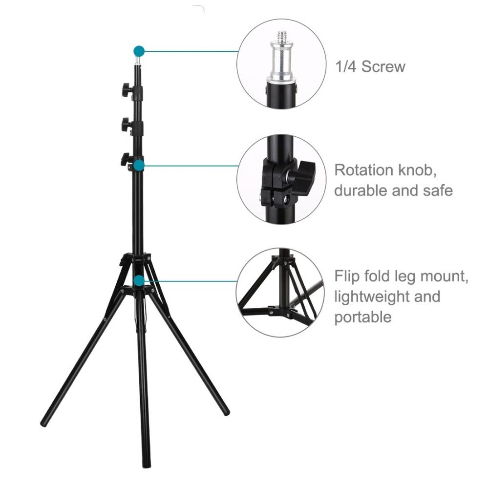  Puluz Studiostativ 180cm bakfllbara ben