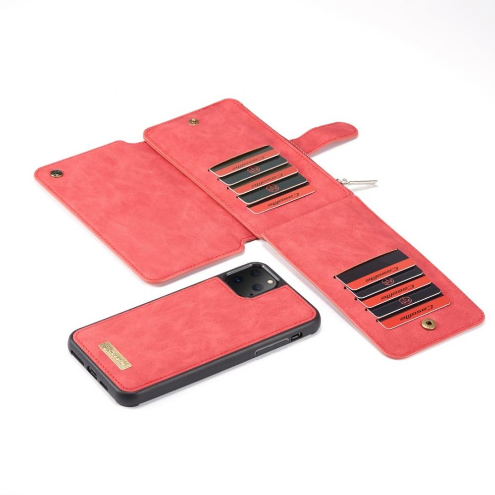 Plånboksfodral med magnetskal för iPhone 11 Pro Röd - CaseMe