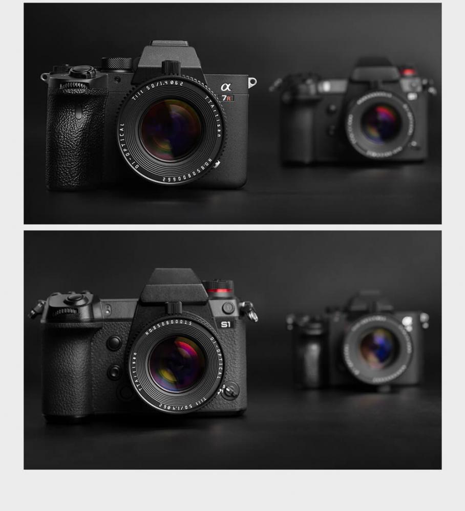  TTArtisan Tilt 50mm f/1.4 objektiv Fullformat för Canon EOS RF