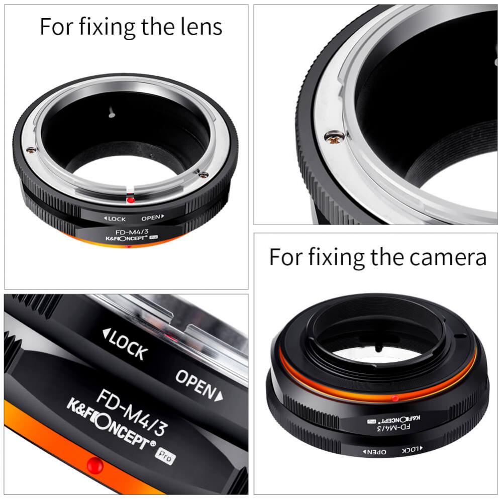 K&F Objektivadapter till Canon FD objektiv för Micro 4/3 kamerahus