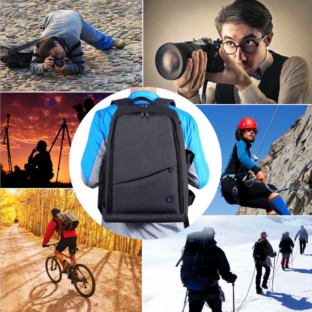 Puluz Vattenavstötande kameraryggsäck för 1st DSLR + 3-6st objektiv (26L)