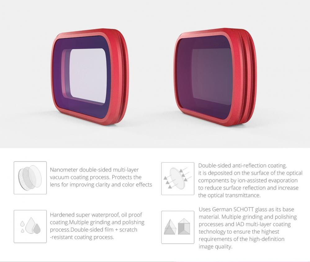 PGYTECH Dykfilterset Pro för Osmo Pocket