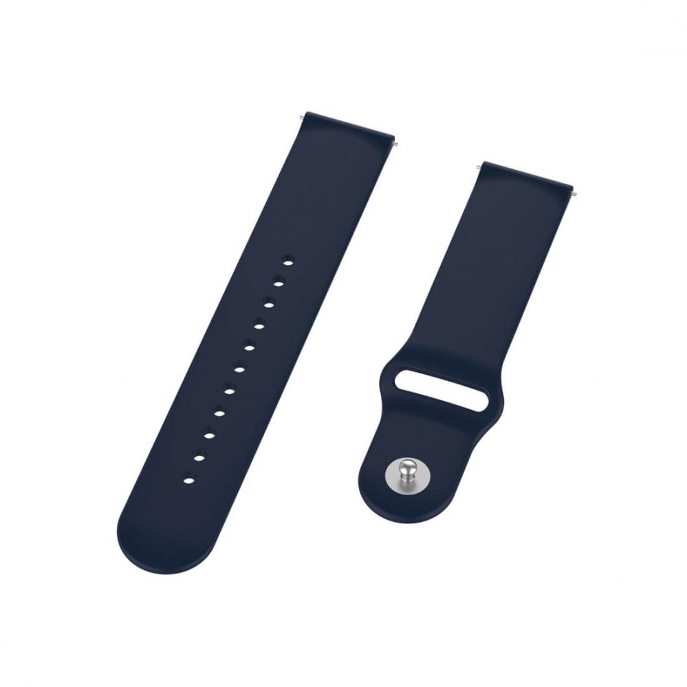 Silikonarmband Navyblå för 18mm Watch med stiftspänne 95-160mm