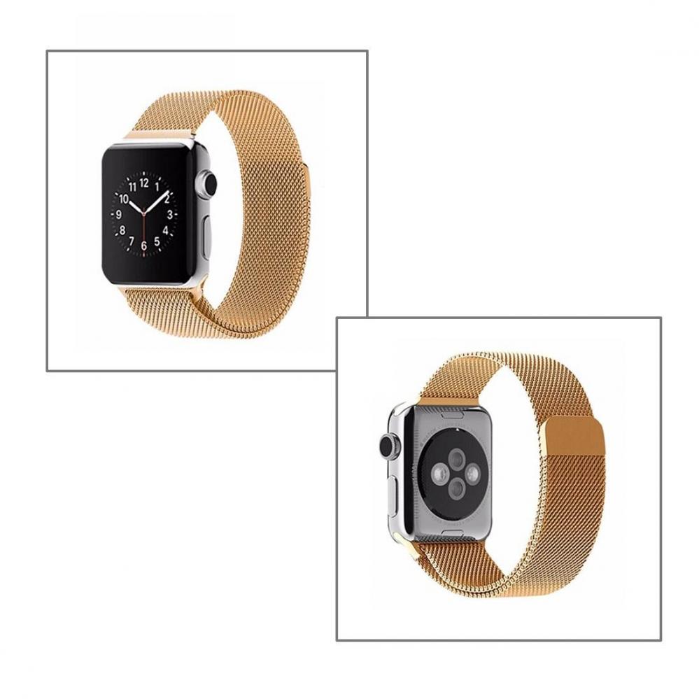  Armband fr Apple Watch 38/40/41mm kedja Guld Magnetisk