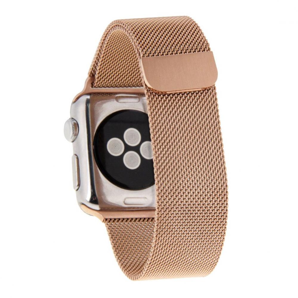  Armband fr Apple Watch 38/40/41mm kedja Rosguld Magnetisk
