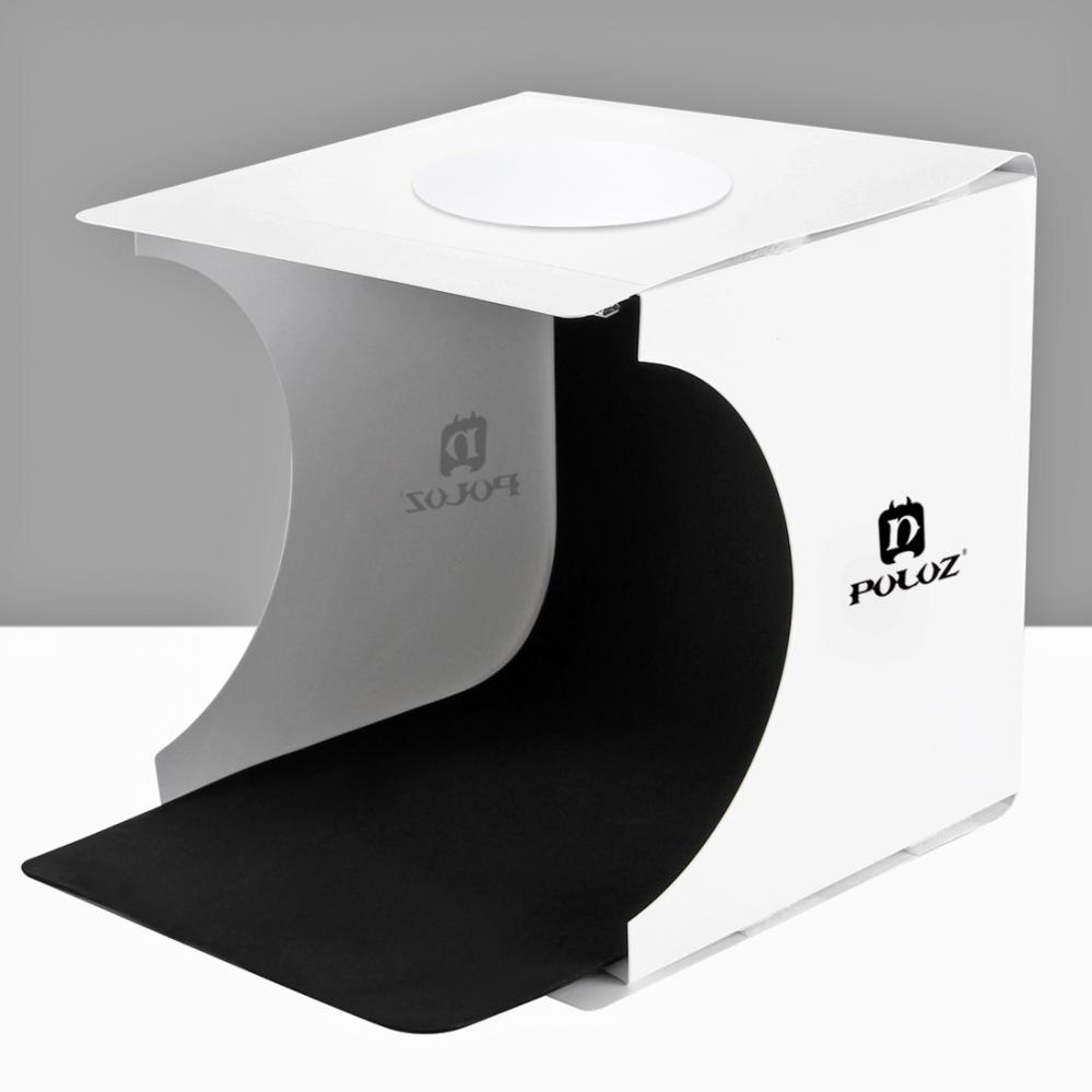 Puluz Ljustältbox med 2st lysdiodsslingor 24x23x22cm
