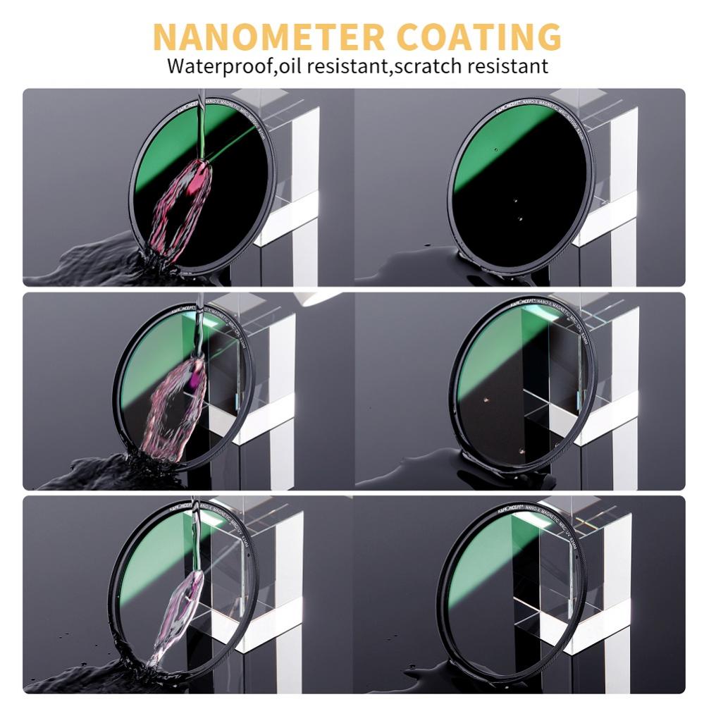K&F Concept Magnetisk Filter-Kit ND1000 CPL UV & filterväska
