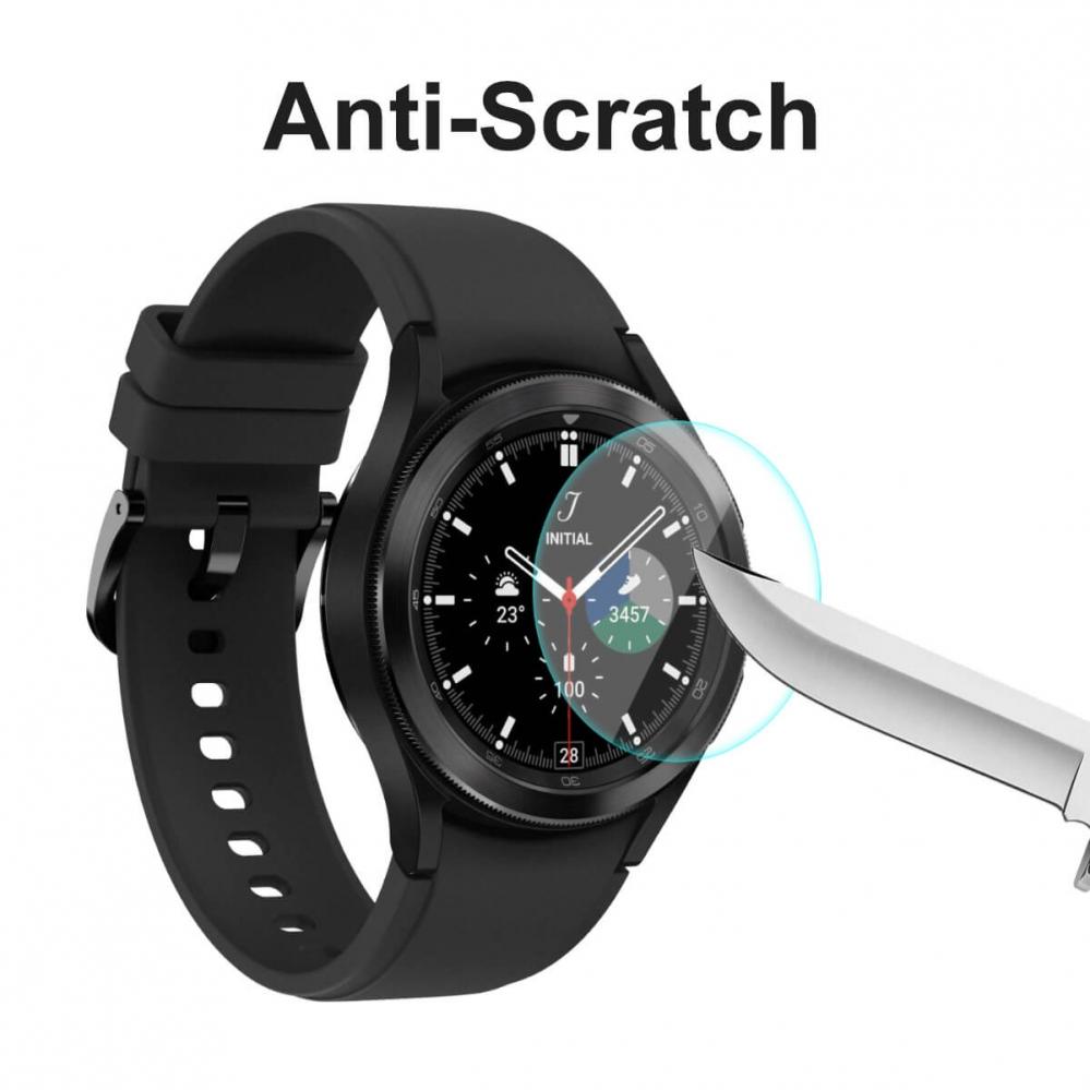 Displayskydd 2st för Galaxy Watch 4 Classic 46mm av härdat glas