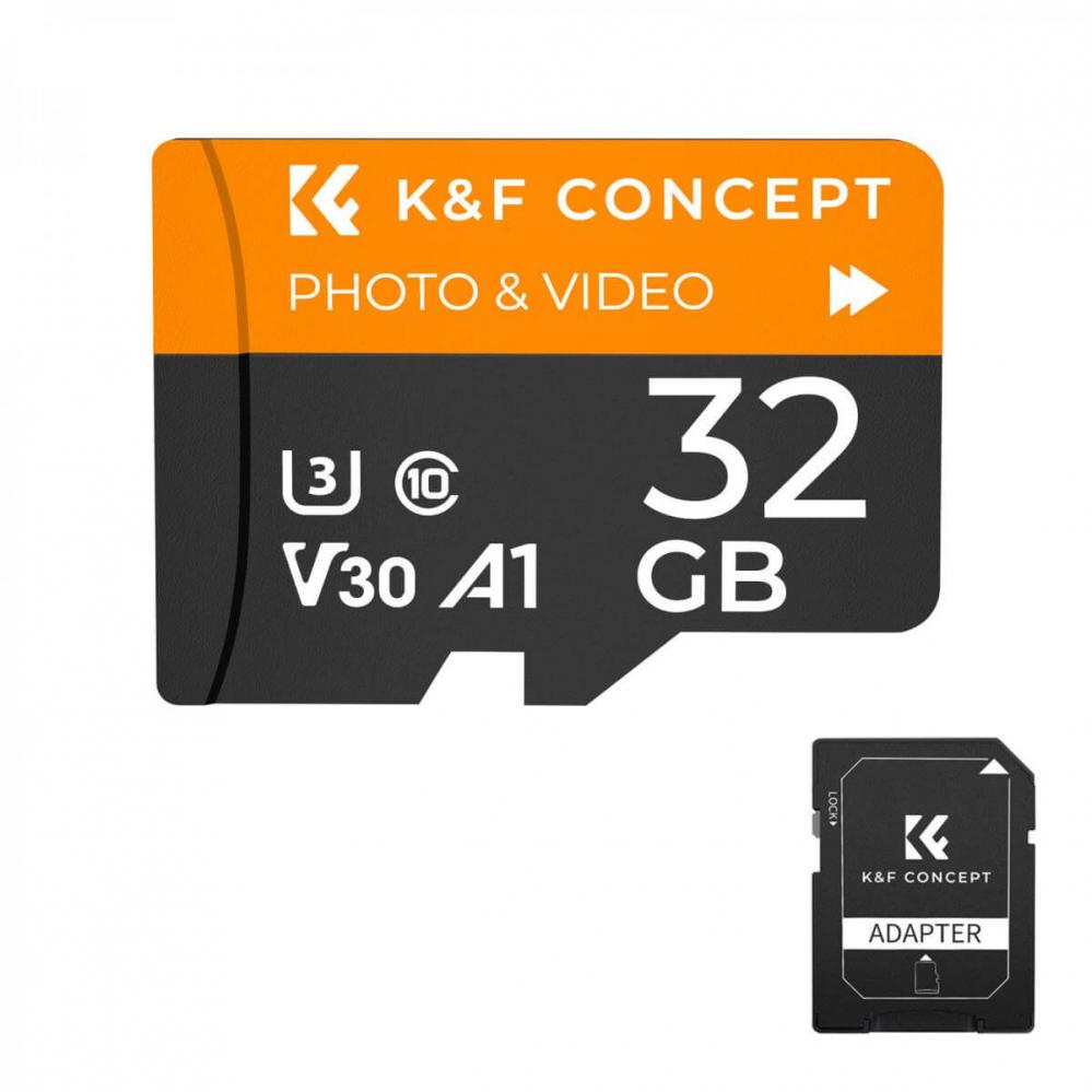  K&F Concept Minneskort 32GB Micro SD-kort U3/V30/A1 95MB/s