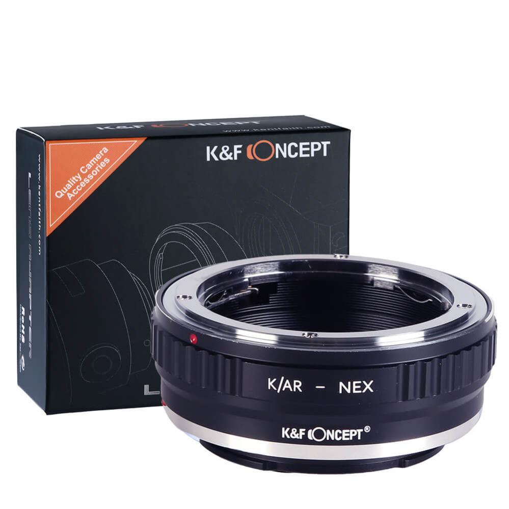  K&F Concept Objektivadapter till Konica AR objektiv fr Sony E kamerahus
