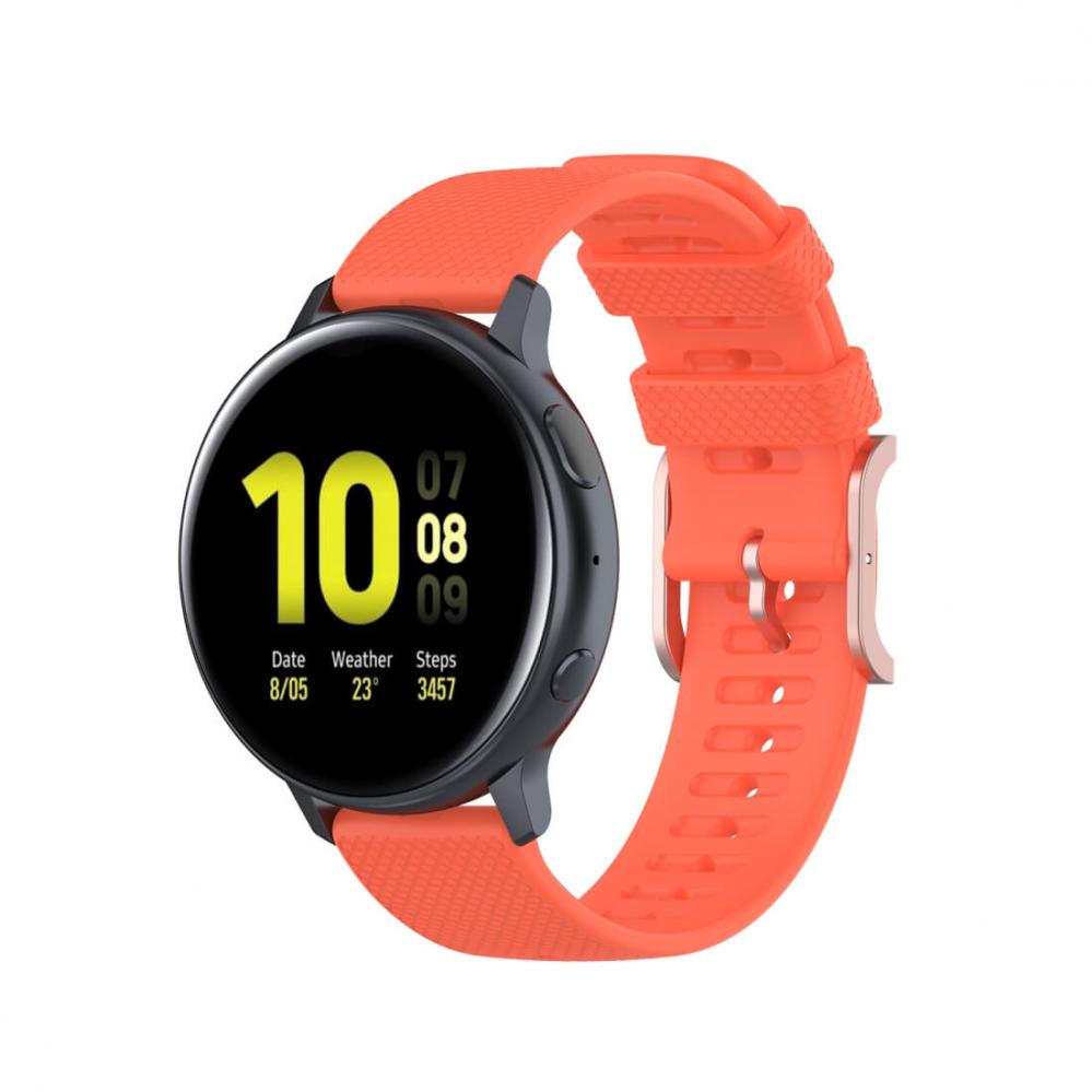  Silikonarmband Orange fr Smartwatch 20mm Universal modell