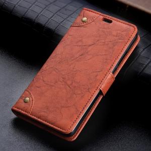  Plånboksfodral för Sony Xperia XZ3 - Brun marmorerat mönster