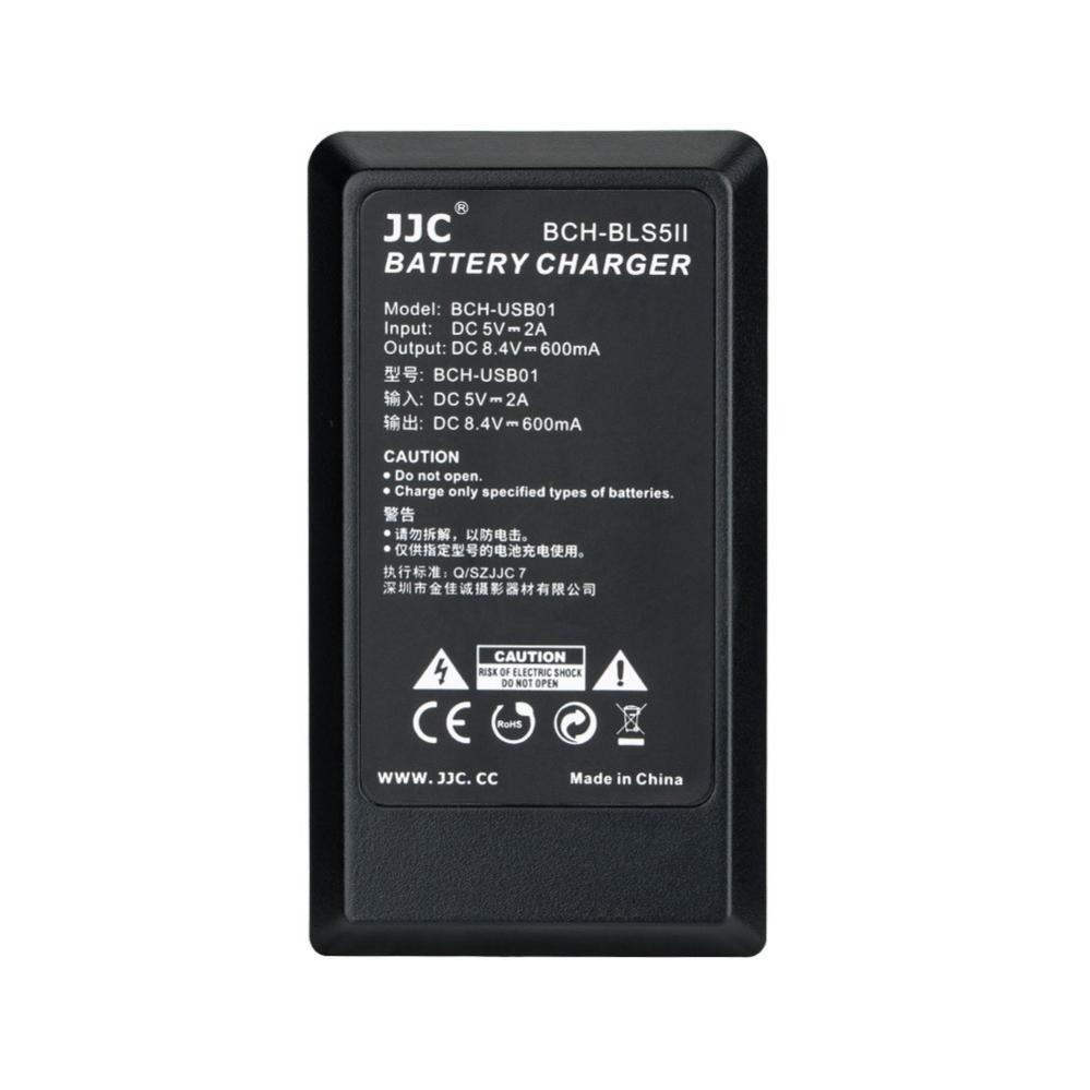  JJC USB-batteriladdare passar Olympus BLS-1/BLS-5/BLS-50