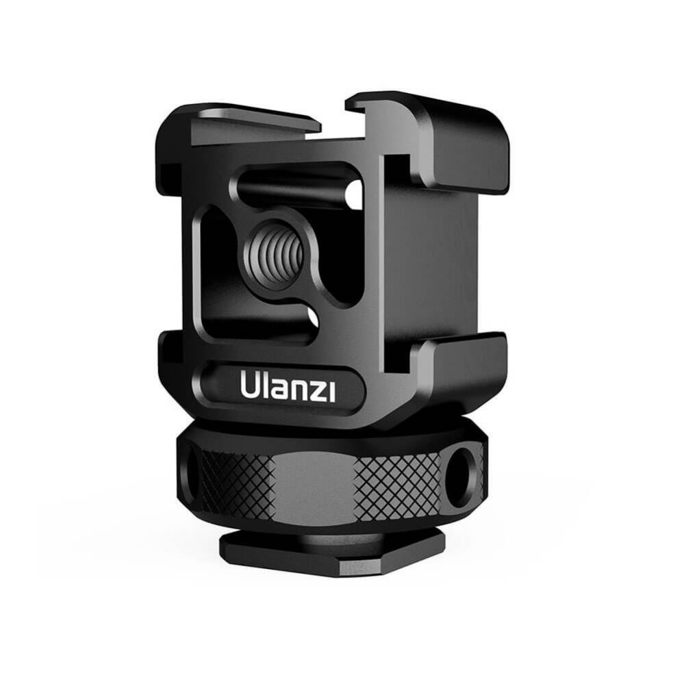 Ulanzi Blixtskoadapter ger 3x blixtsko & 1x 1/4-tums gänga