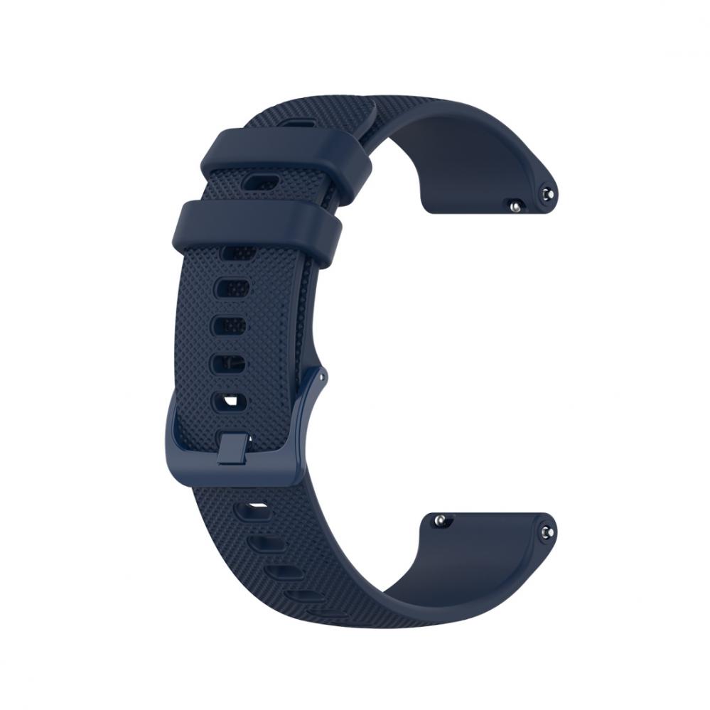 Silikonarmband Navyblå för 18mm Watch Garmin Vivoactive 4S