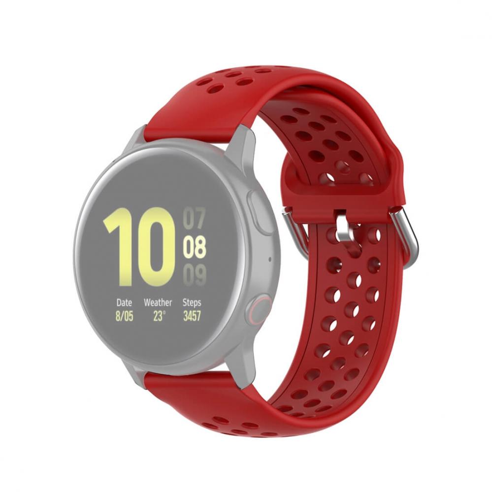 Silikonarmband för Smartwatch Röd 20mm Universal modell