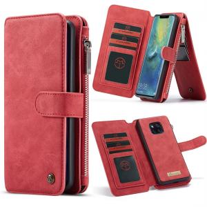  Plånboksfodral med magnetskal för Huawei Mate 20 Pro Röd - CaseMe