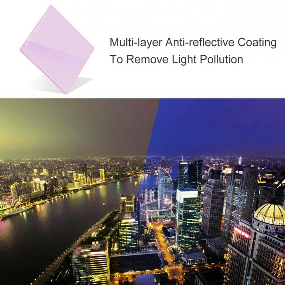 K&F Concept Clear-Night filter Nano-Coating optiskt glas 100mm systemet