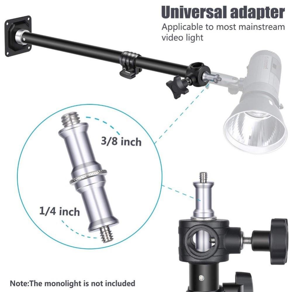  Vggmonterad Bomarm fr fotostudion med 3/8 & 1/4-tums gnga