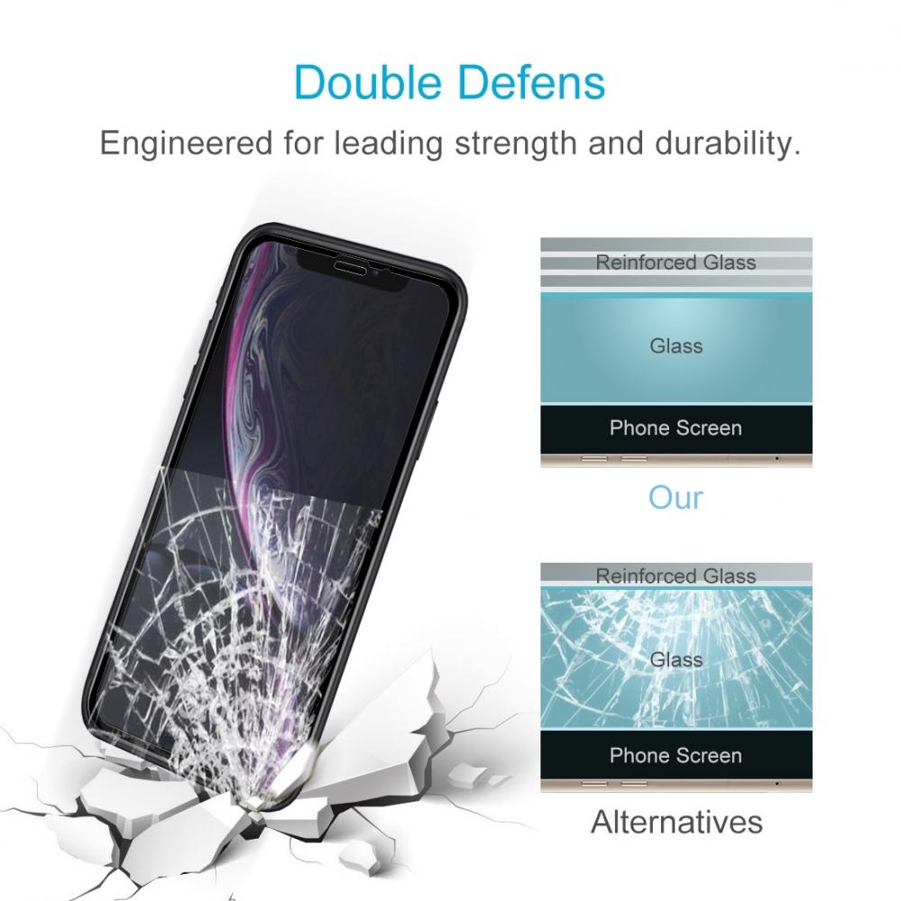 Skärmskydd 9H för iPhone XR med Svart ram