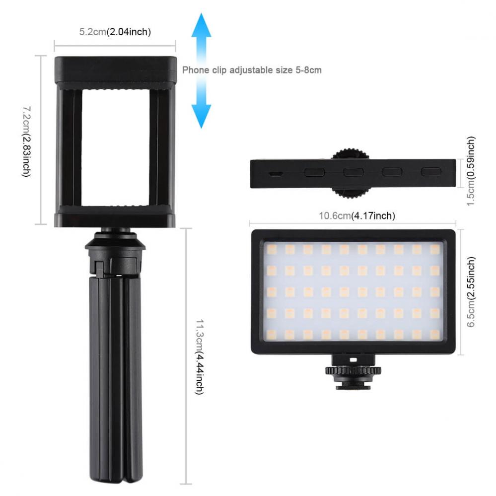 Puluz RGB Videobelysning Kit med 100st lysdioder