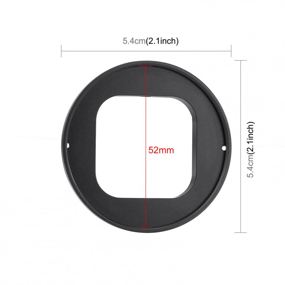 Puluz 52mm Linsfilteradapterring för GoPro HERO10 Svart / HERO9 Svart