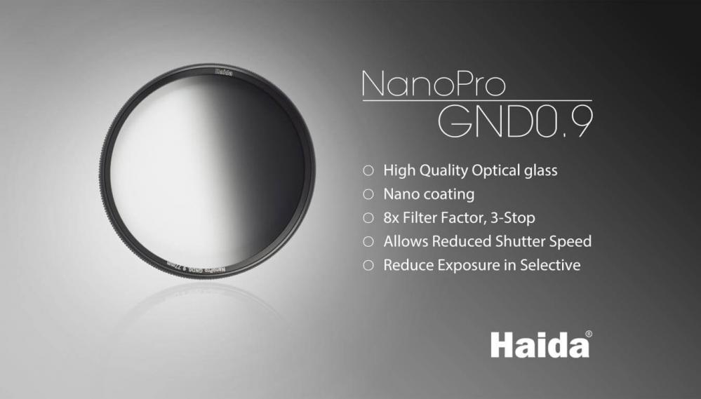  Haida NanoPro mjukt halvtonat ND8-filter