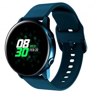  Armband för Galaxy Watch Active mörkblå/turkos silikon 20mm