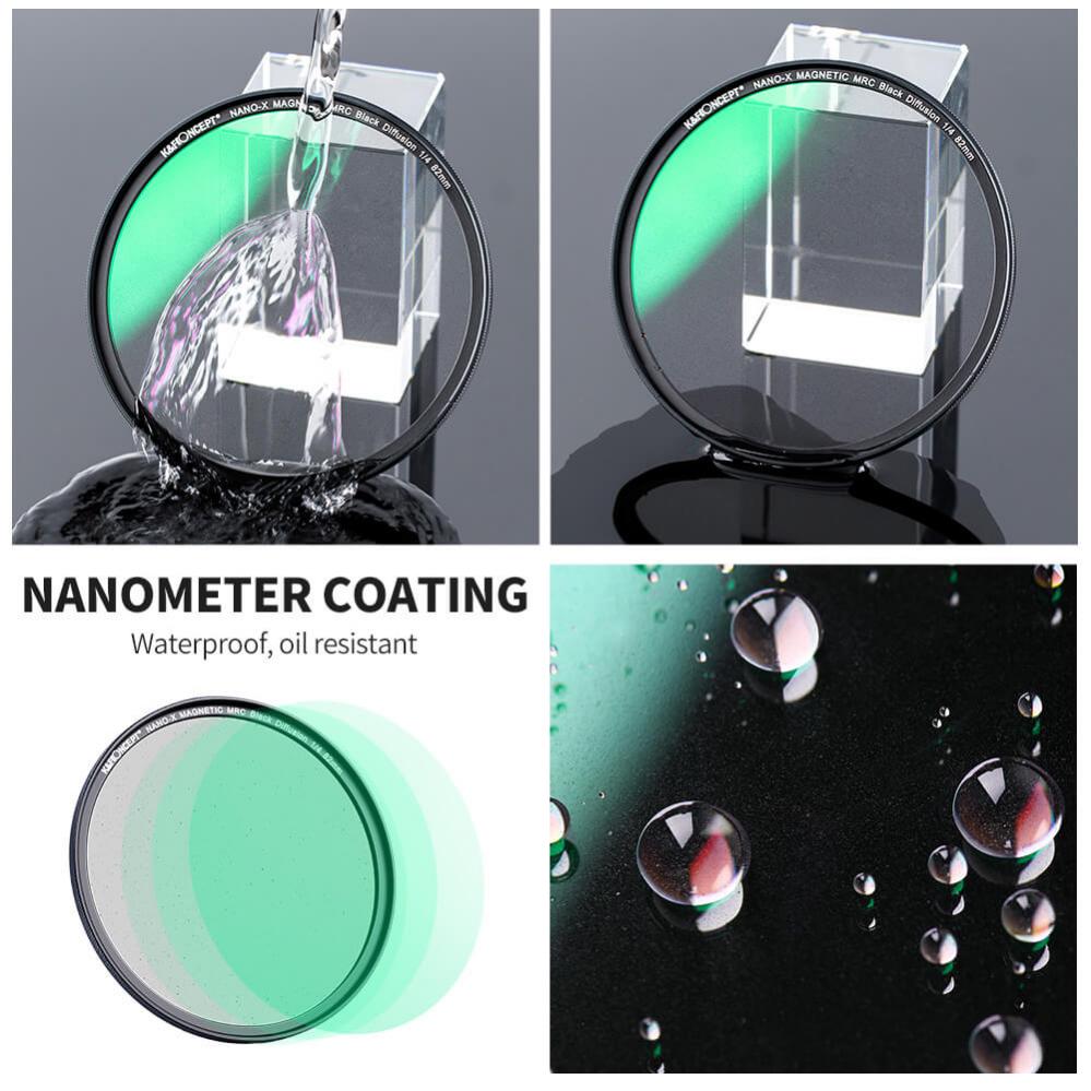 K&F Concept Magnetisk Black Mist 1/4 filter med adapterring & magnetlock