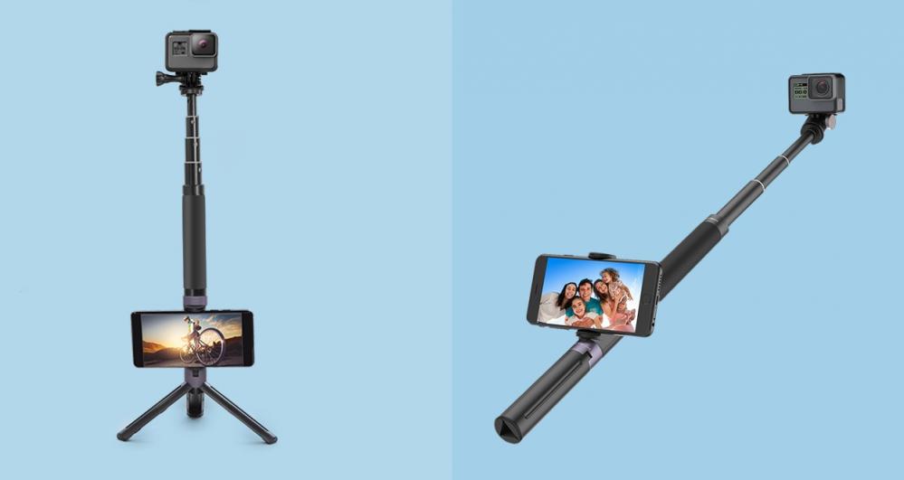 PGYTECH Handhållen Selfiepinne Mini/ Ministativ för Actionkameror/kameror