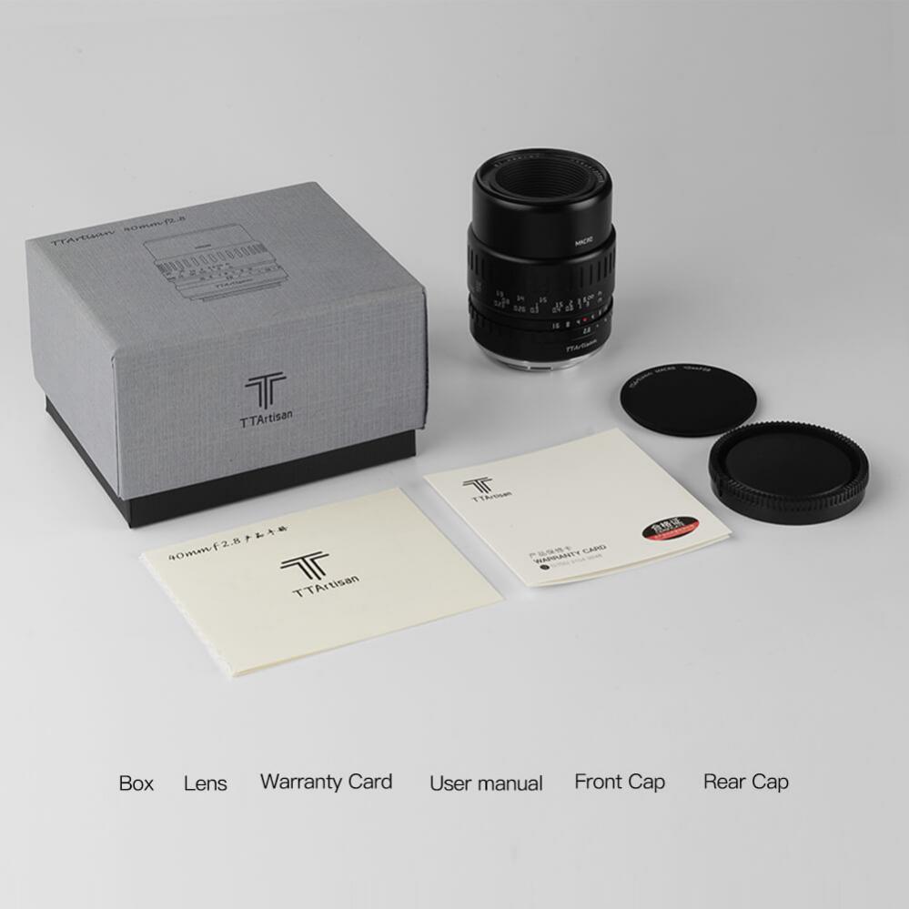 TTartisan 40mm f/2.8 Makroobjektiv APS-C för Canon EOS R
