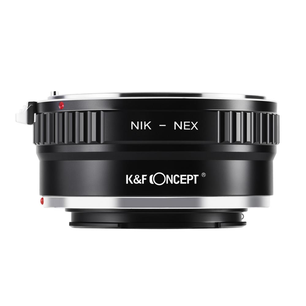 K&F Objektivadapter till Nikon F objektiv för Sony E kamerahus