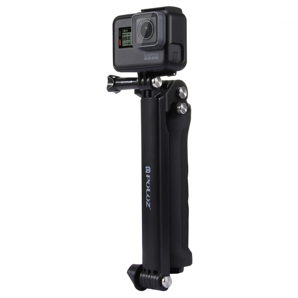 Puluz Multifunktionell Selfiepinne för GoPro Hero9 Black /8 /7 /6 /5 /4 /3+ /3