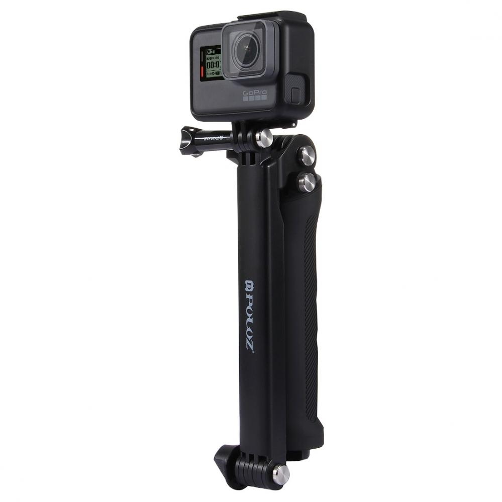  Puluz Multifunktionell Selfiepinne fr GoPro Hero9 Black /8 /7 /6 /5 /4 /3+ /3