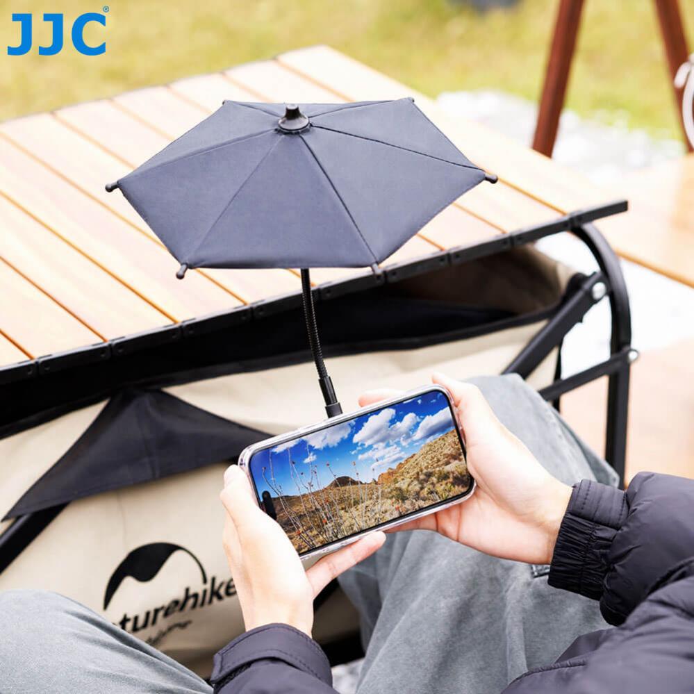  JJC Paraply med MagSafe-funktion som skyddar mobilen mot regn