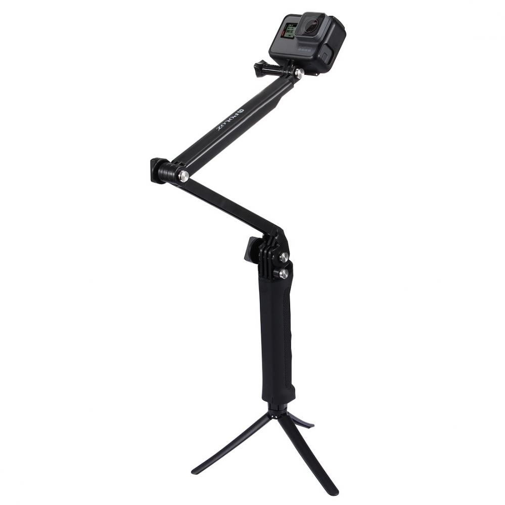 Puluz Multifunktionell Selfiepinne för GoPro Hero9 Black /8 /7 /6 /5 /4 /3+ /3