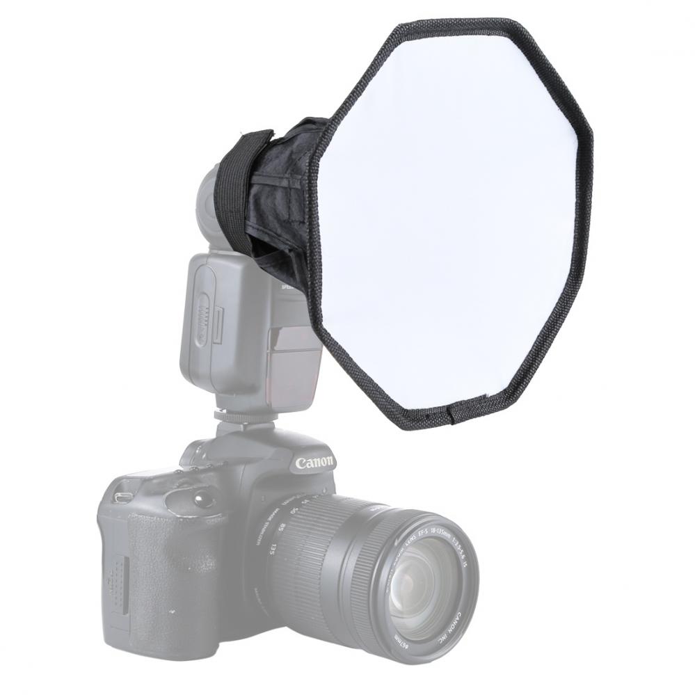 Puluz 20cm Vikbar octangle softbox för Speedlight