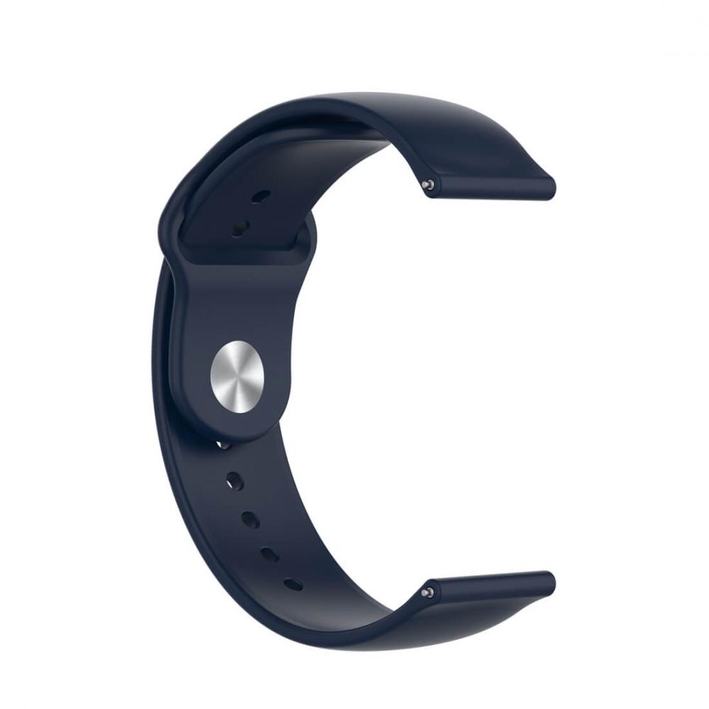 Silikonarmband Navyblå för 18mm Watch med stiftspänne 95-160mm