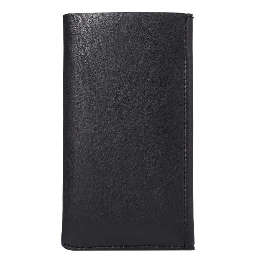  Universalt plånboksfodral av PU-läder 4,8 tum svart