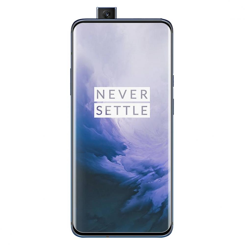  Heltckande 2,5D Skrmskydd 9H fr OnePlus 7 Pro - Svart ram