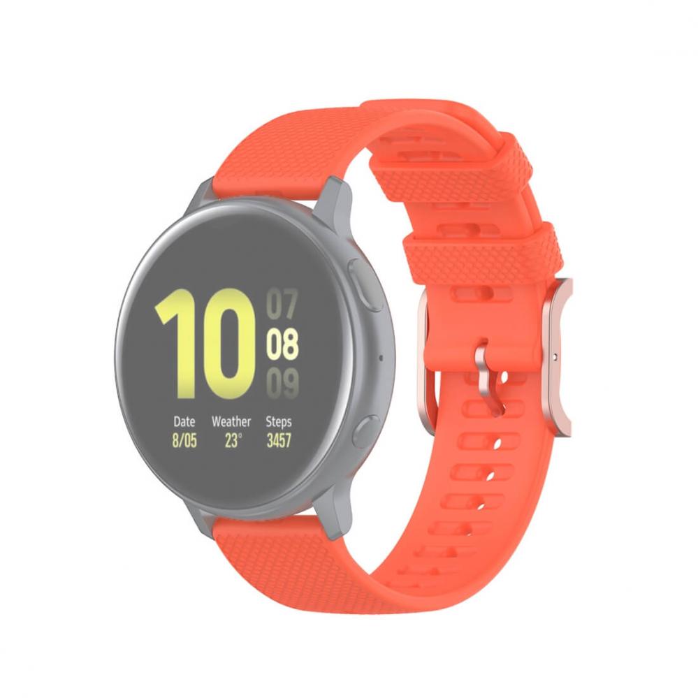  Silikonarmband Orange för Smartwatch 20mm Universal modell