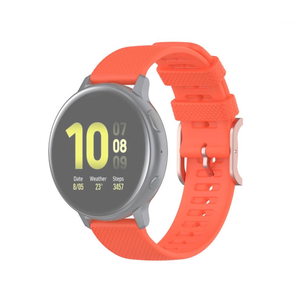  Silikonarmband Orange fr Smartwatch 20mm Universal modell