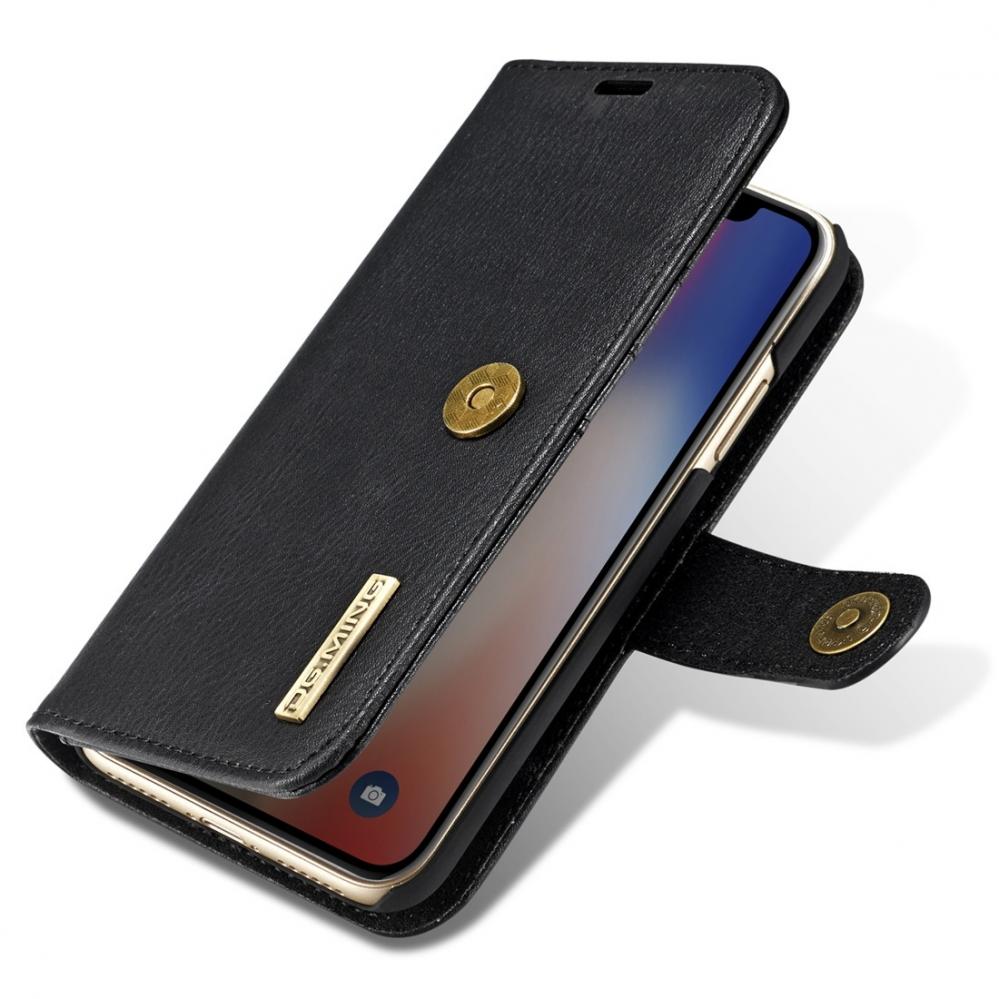 Plånboksfodral med magnetskal för iPhone X / XS - DG.MING