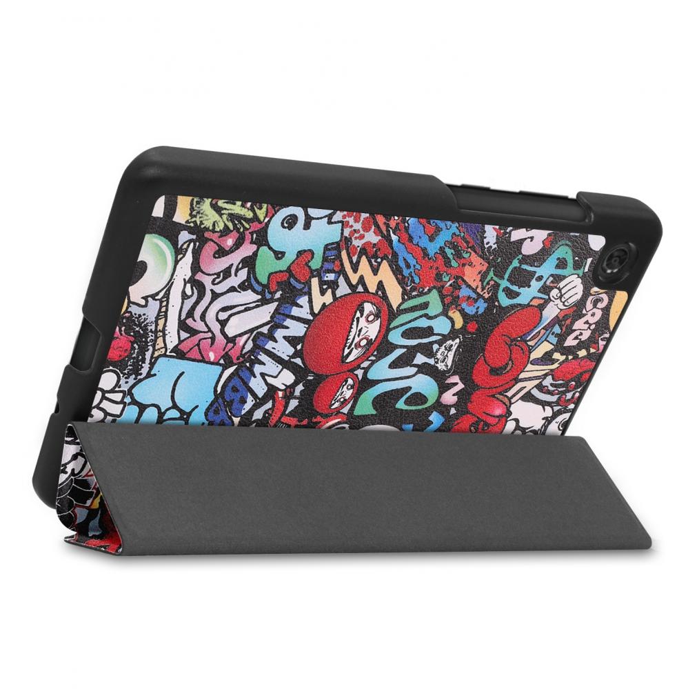  Fodral fr Lenovo Tab M7 3rd Gen - Graffiti