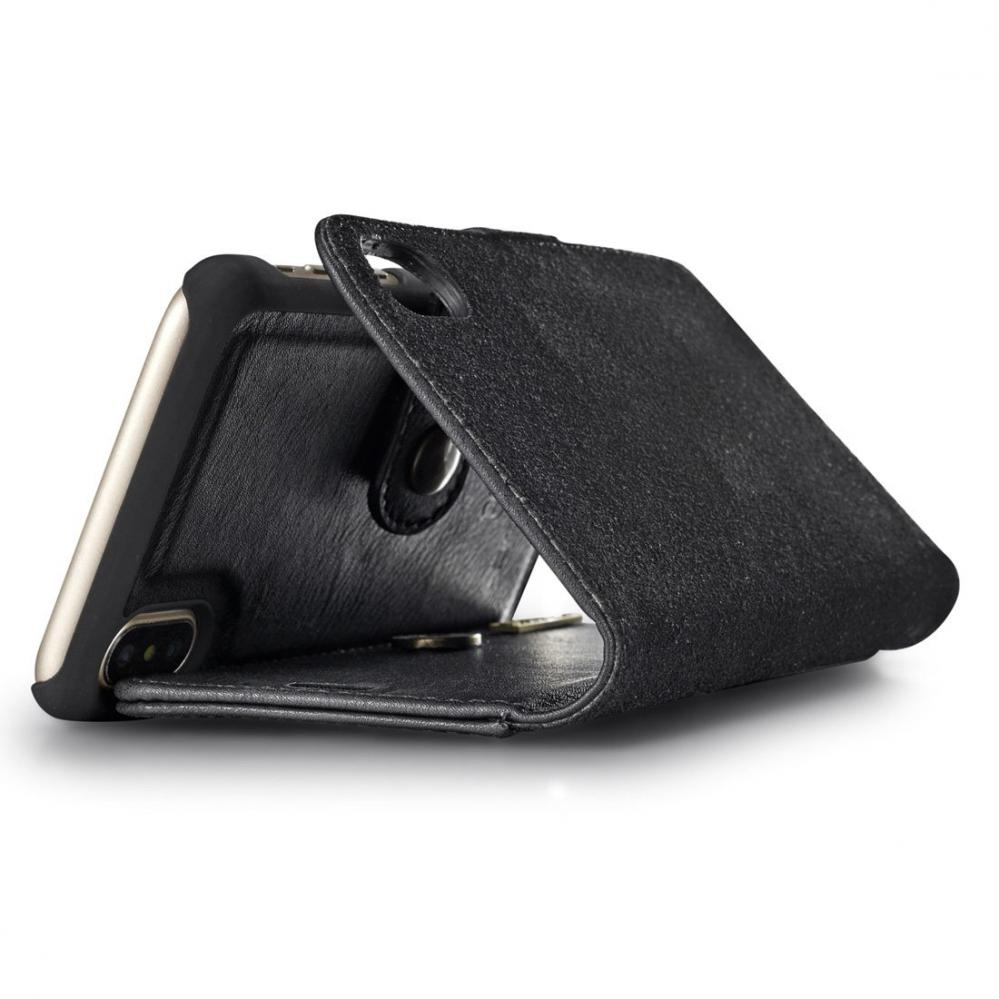 Plånboksfodral med magnetskal för iPhone X / XS - DG.MING