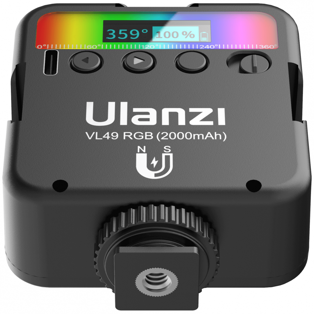  Ulanzi RGB Led-panel Mini för kamera med inbyggt batteri