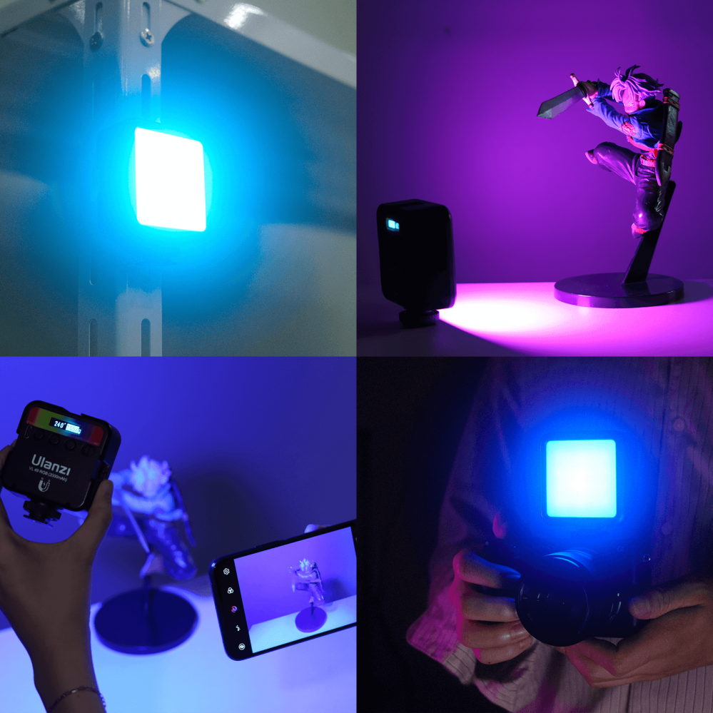 Ulanzi RGB Led-Panel Mini för kamera med inbyggt batteri
