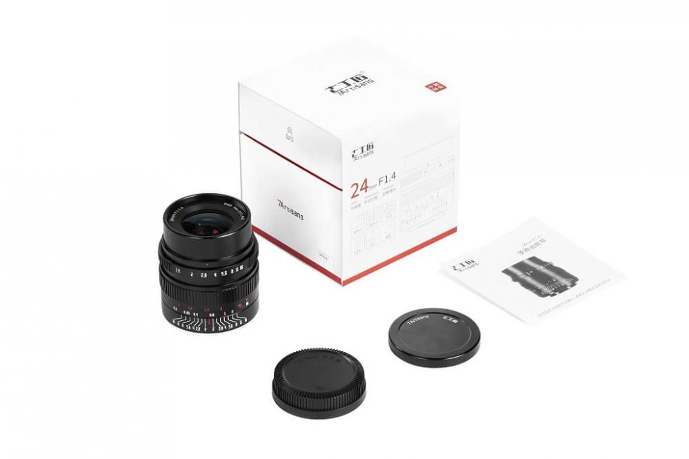 7Artisans 24mm f/1.4 objektiv APS-C för Canon EOS M